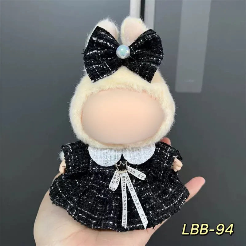 17cm plastic vinyl doll clothing set from LBB series for anime figure collections
