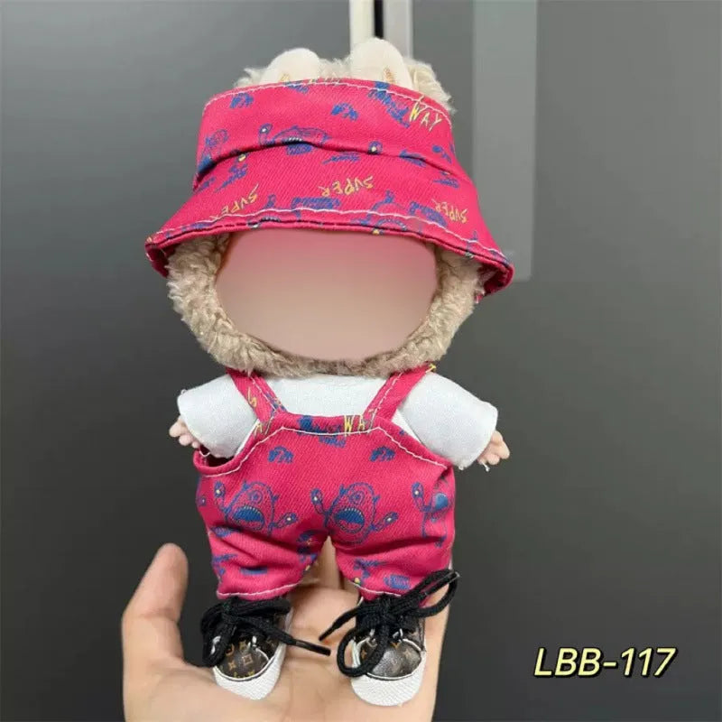 17cm plastic vinyl doll clothing set from LBB series for anime figure collections