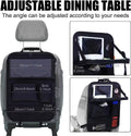 Black Oxford cloth car seat back hanging storage bag measuring 42x30cm with multifunction pocket design