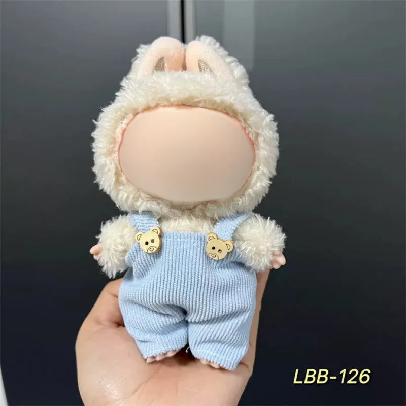 17cm plastic vinyl doll clothing set from LBB series for anime figure collections