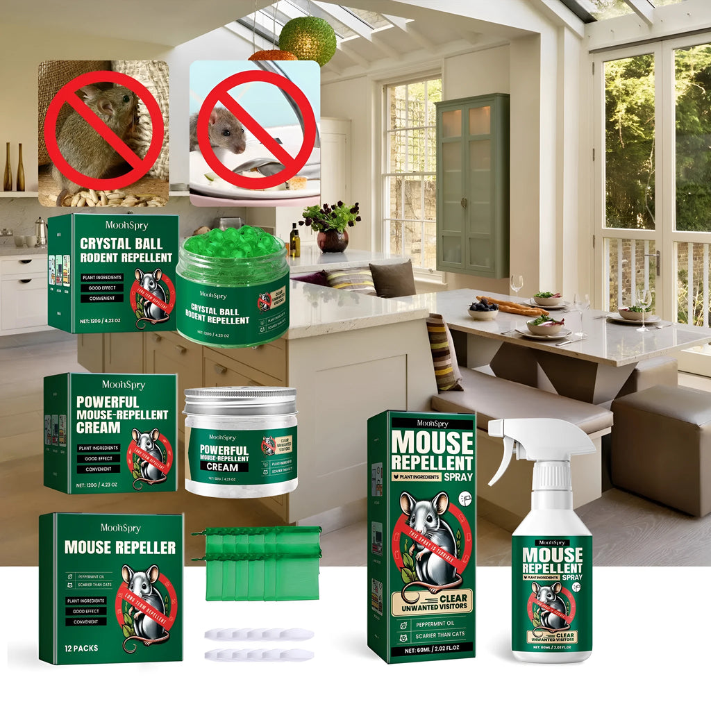 60ml natural mouse repellent spray bottle with clove, peppermint, camphor and chilli oils