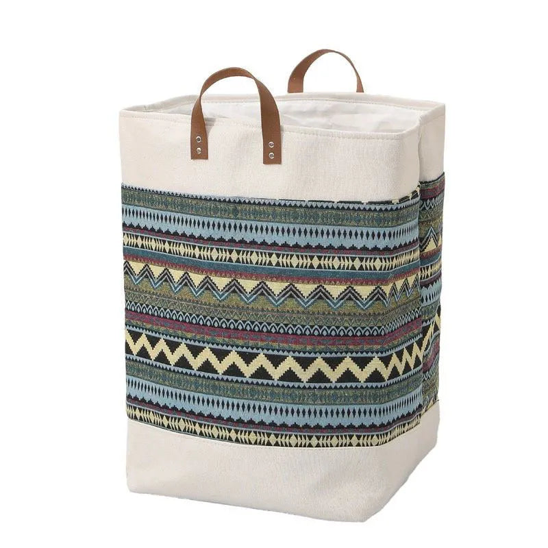 Fabric storage box clothes organiser measuring 35cm x 35cm x 55cm in multiple colour patterns