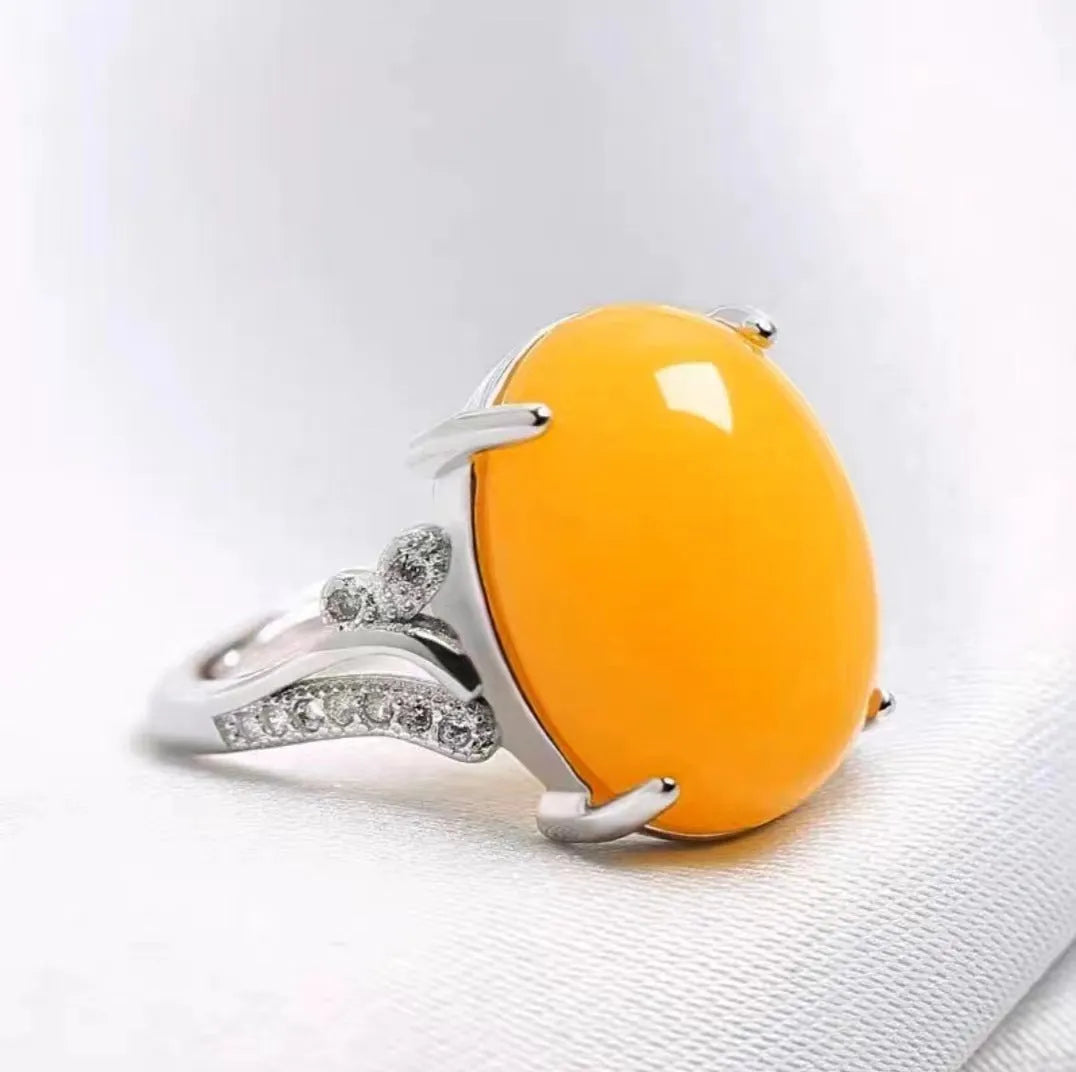 Adjustable natural sapphire ring with geometric ethnic design in multiple colour options