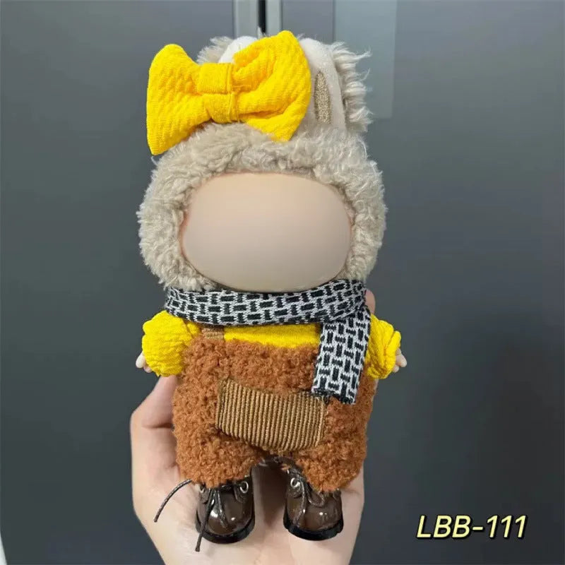 17cm plastic vinyl doll clothing set from LBB series for anime figure collections