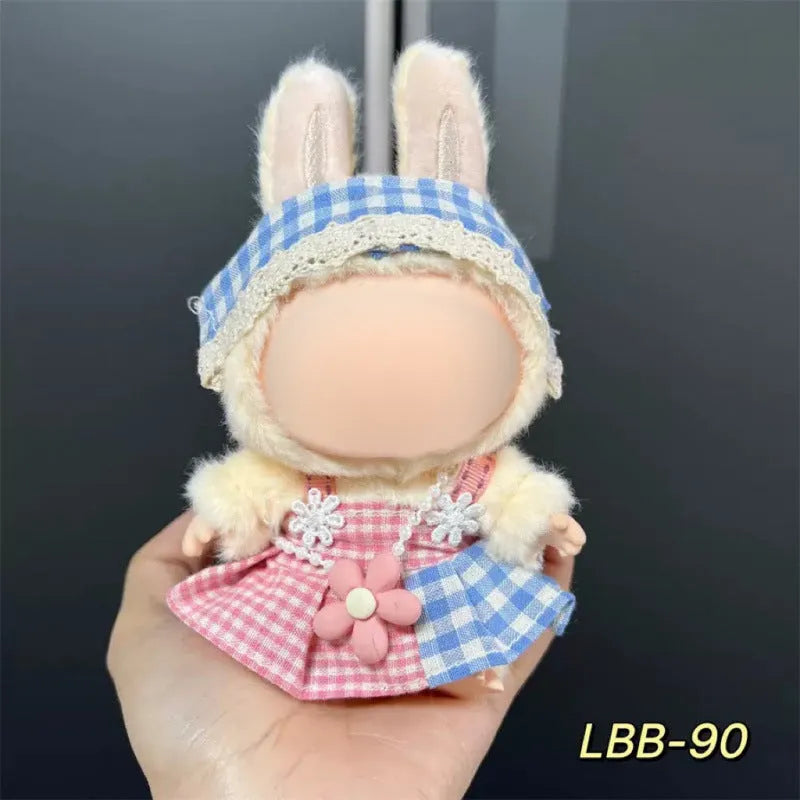 17cm plastic vinyl doll clothing set from LBB series for anime figure collections