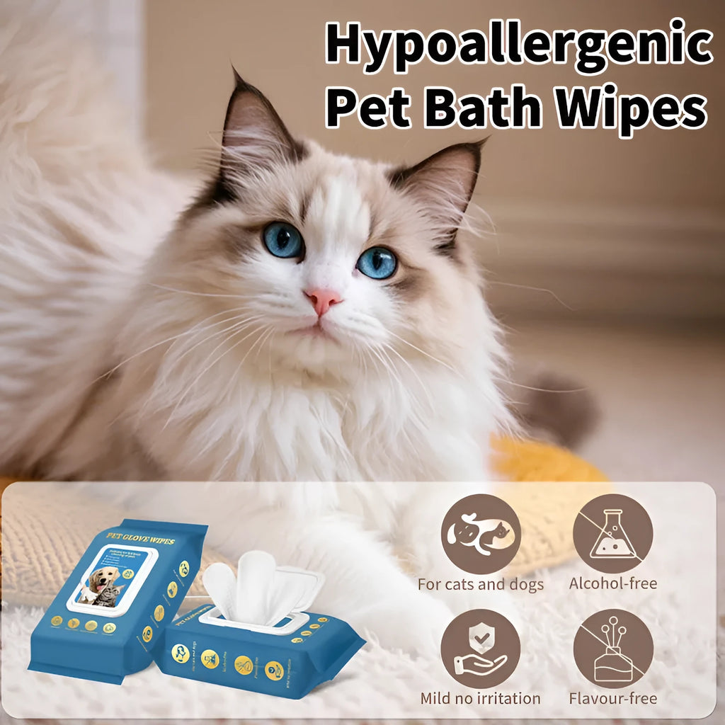 Disposable plastic gloves for pet bathing and cleaning tasks with pack size options