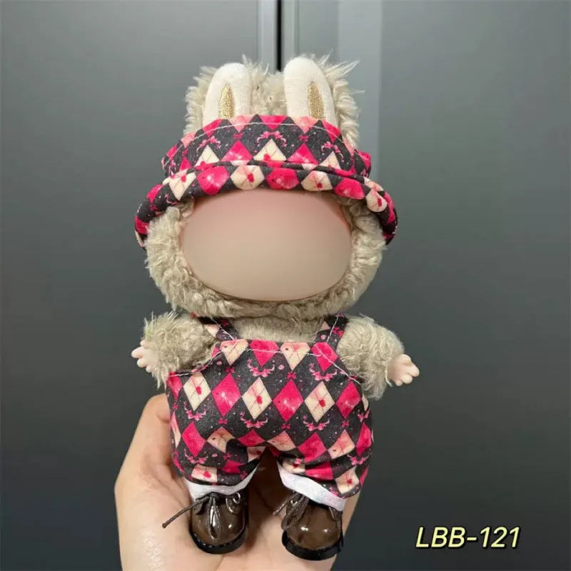 17cm plastic vinyl doll clothing set from LBB series for anime figure collections