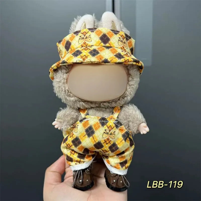 17cm plastic vinyl doll clothing set from LBB series for anime figure collections