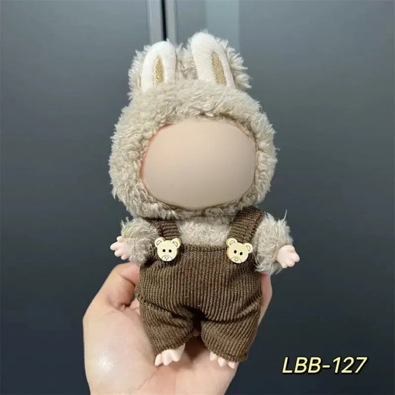 17cm plastic vinyl doll clothing set from LBB series for anime figure collections