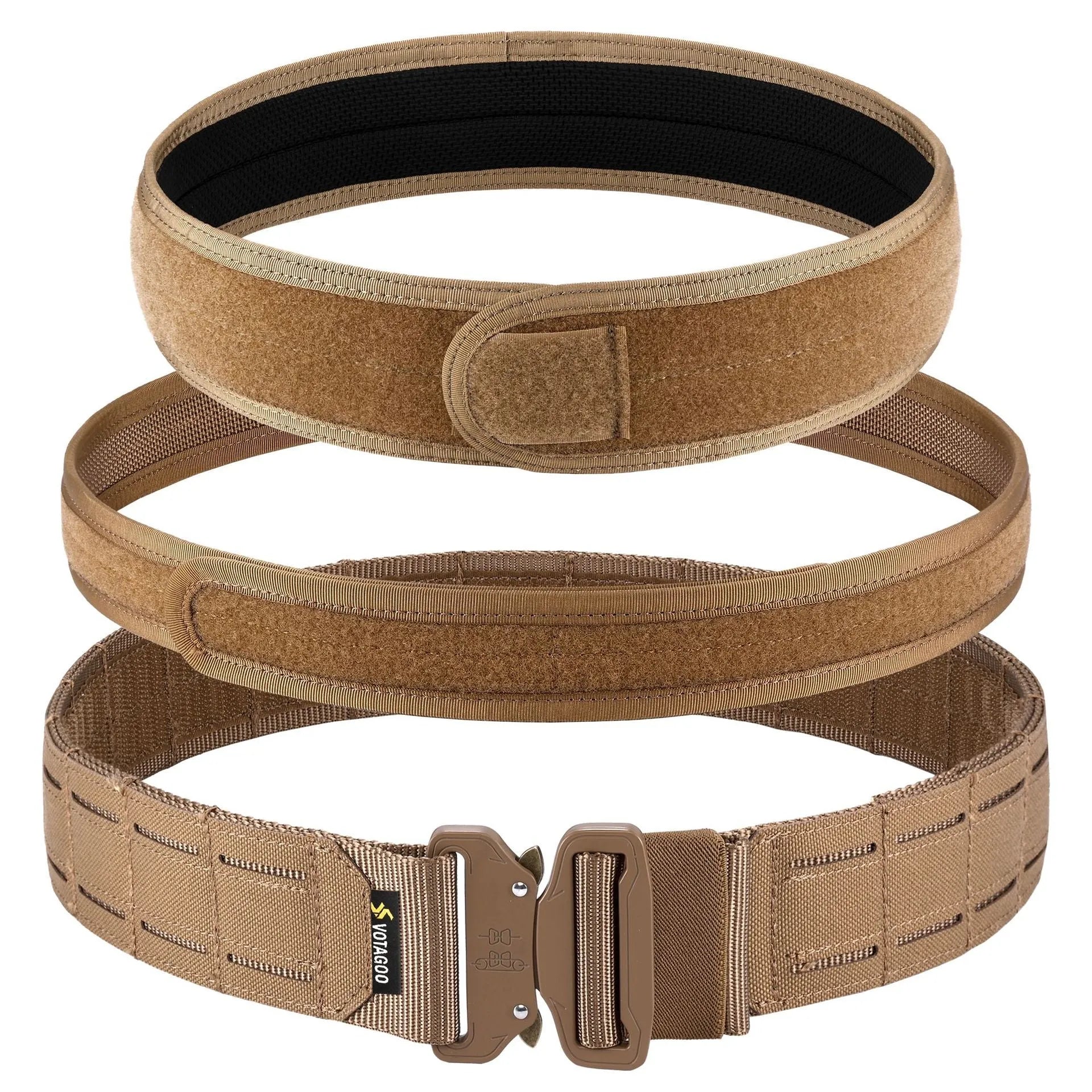 VOTAGOO 2-inch wide nylon tactical belt with alloy quick-release buckle in CP camouflage colour