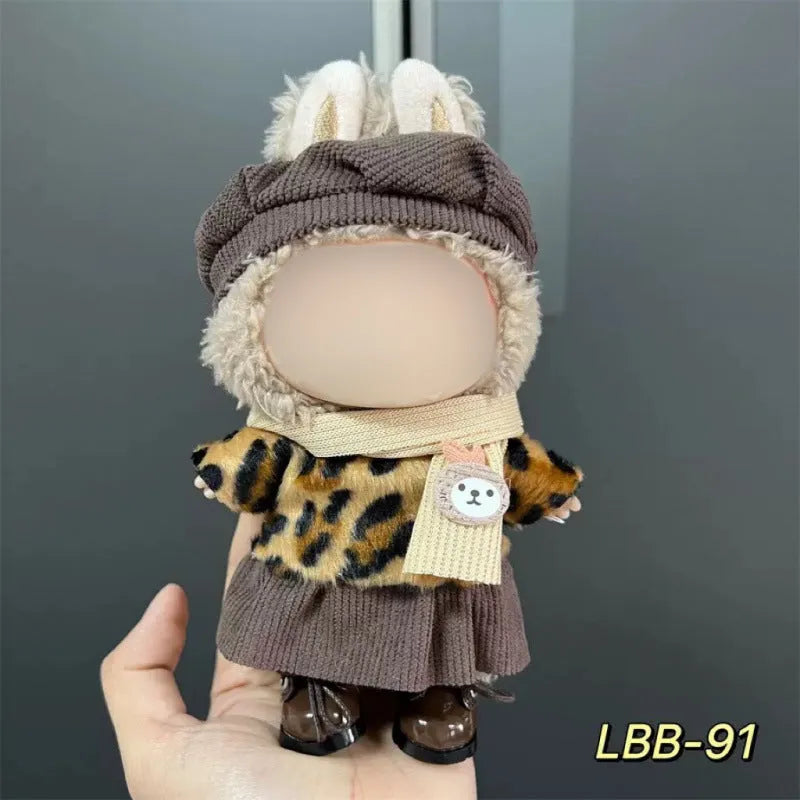 17cm plastic vinyl doll clothing set from LBB series for anime figure collections