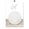 Cartoon ball sports canvas poster with football basketball baseball for children bedroom wall decor