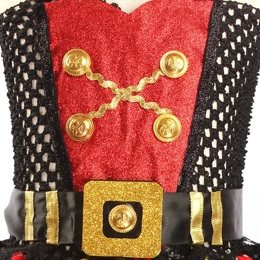 Girls pirate costume dress with sequins and lace for Halloween Pirates Of The Caribbean theme