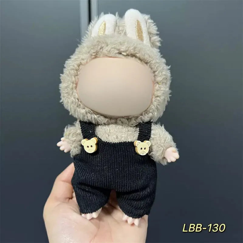 17cm plastic vinyl doll clothing set from LBB series for anime figure collections