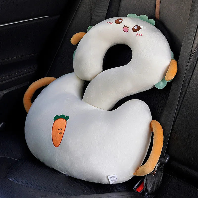 Cartoon animal design cushion pillow in square 65x65cm size with colourful animal motifs