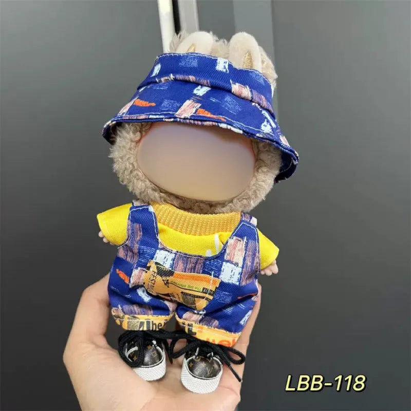 17cm plastic vinyl doll clothing set from LBB series for anime figure collections
