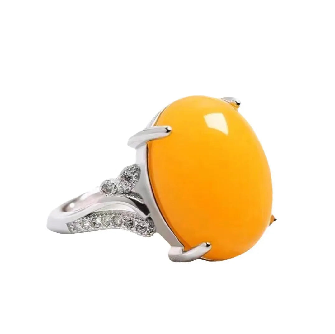 Adjustable natural sapphire ring with geometric ethnic design in multiple colour options