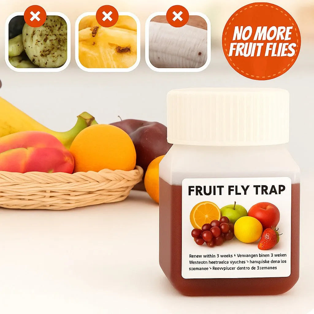 30ml bottle of SK003 fruit fly bait liquid with specification options including funnel variants