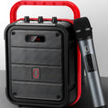 MS62AI portable Bluetooth speaker with wireless microphone in plastic housing