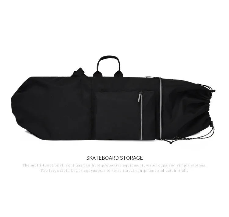 Lightweight waterproof nylon skateboard sports backpack in camouflage colour with large capacity