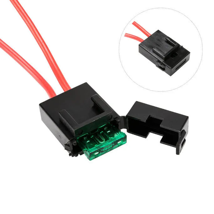 Black off road LED spotlight cable set with switch for vehicle lighting installation