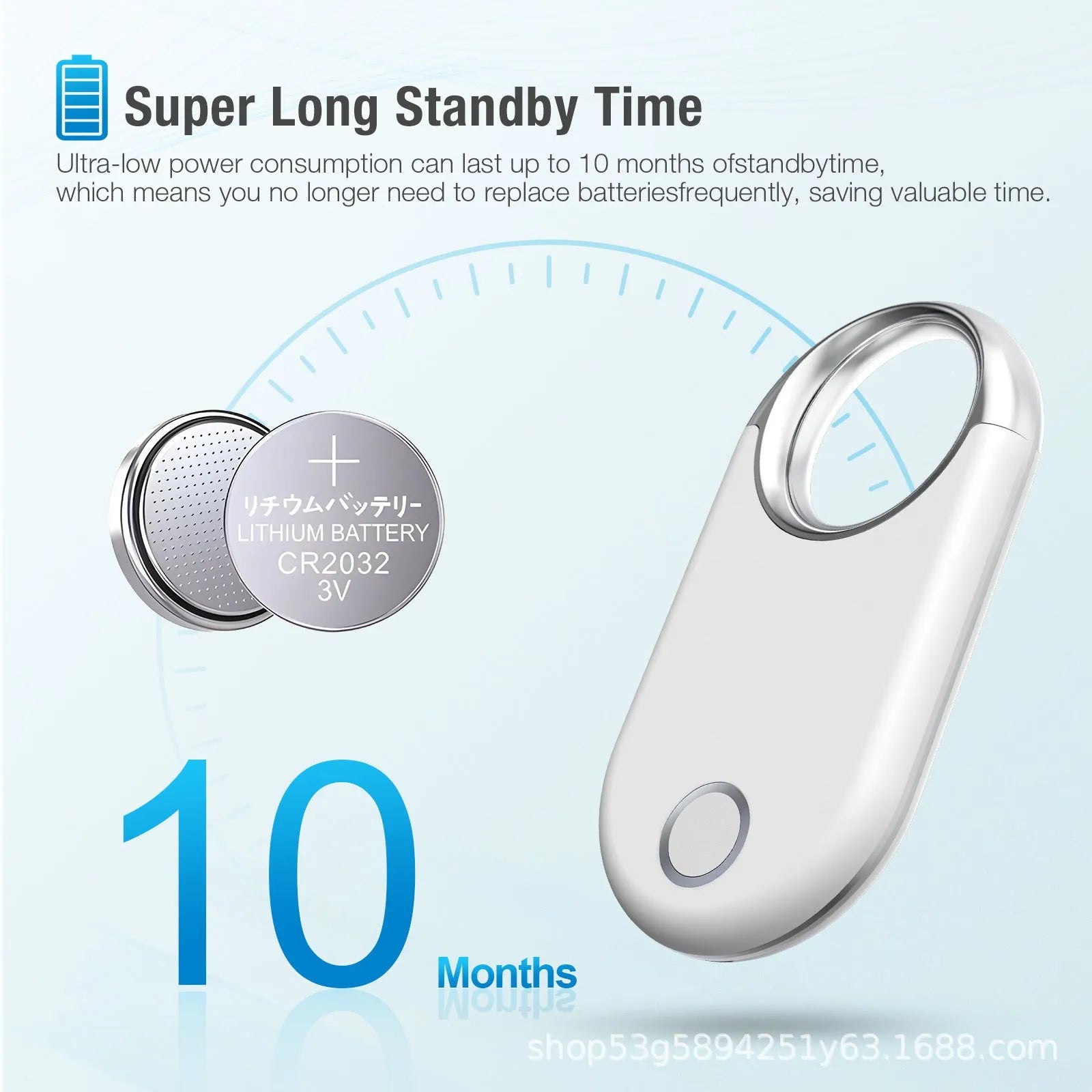 Compact black and white GPS anti-lost tracking device for pets and children