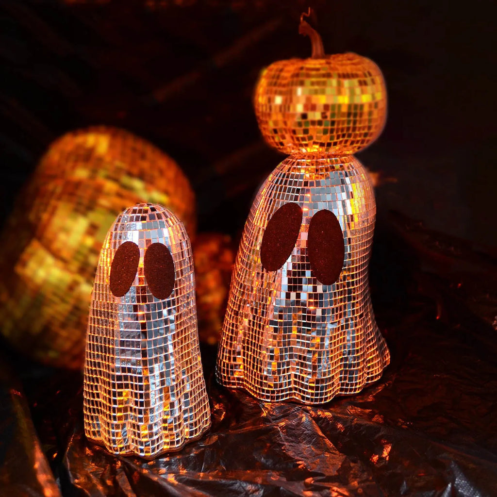 Silver Halloween ghost mosaic mirror patch desktop decoration on glass