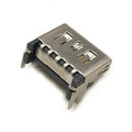 Silver HDMI host socket connector for gaming consoles and AV equipment
