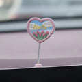 PVC cute duckling car interior decoration set with six cartoon ducks and one sign