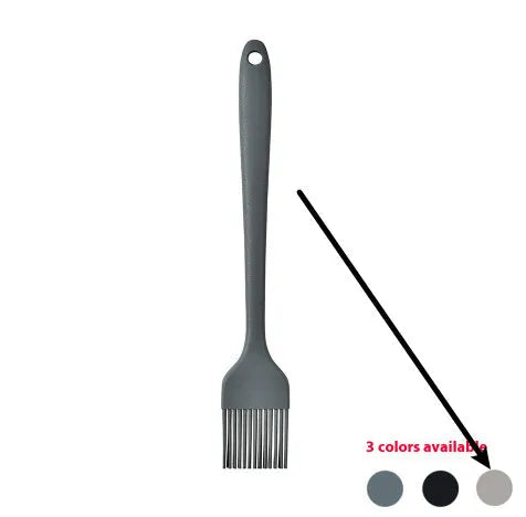 12-piece silicone kitchen utensil set with rotating storage bucket in black, dark gray or khaki