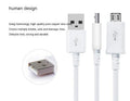 Black Android Micro USB charging and data cable with 1 metre length