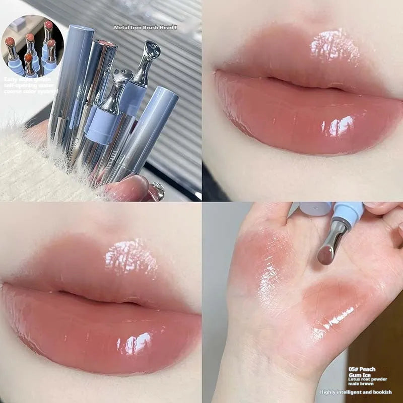 Mirror Water Light Lipstick in six colours including Almond Ice and Raspberry Ice