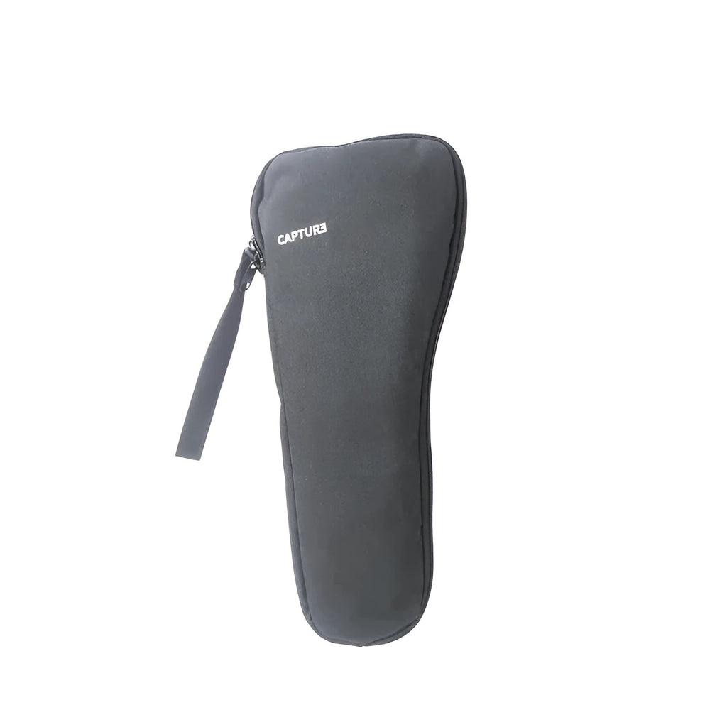 Black cloth storage bag for mobile phone stabilizer accessories with zipper