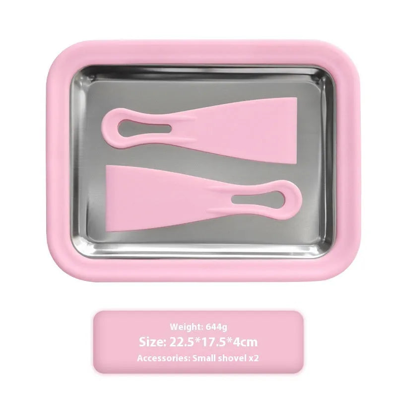 Children's manual DIY fried yogurt machine in green, pink, white, or rose red, showing 22.5 cm height.