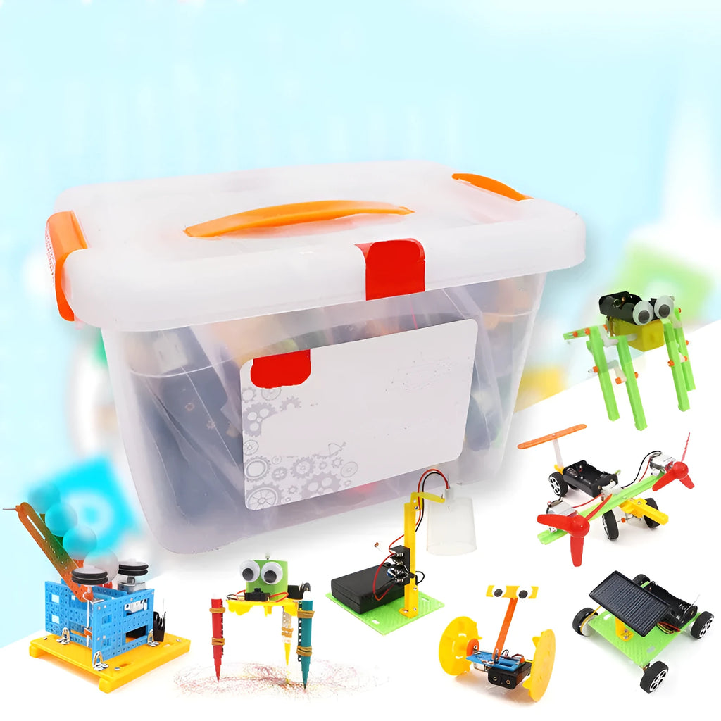 DIY science experiment building blocks educational toy for children aged 7-14 in plastic construction
