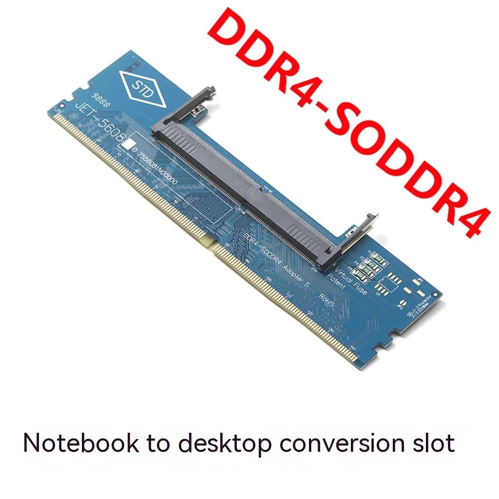 DDR4 laptop to desktop memory adapter card with included memory stick