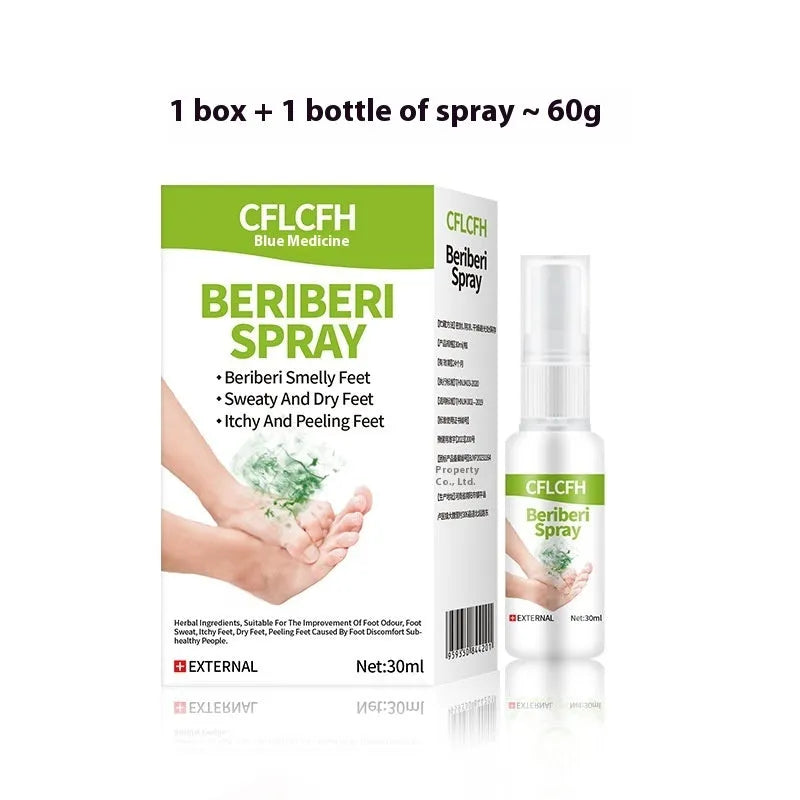 30ml foot odour spray bottle for feet, shoes, and socks