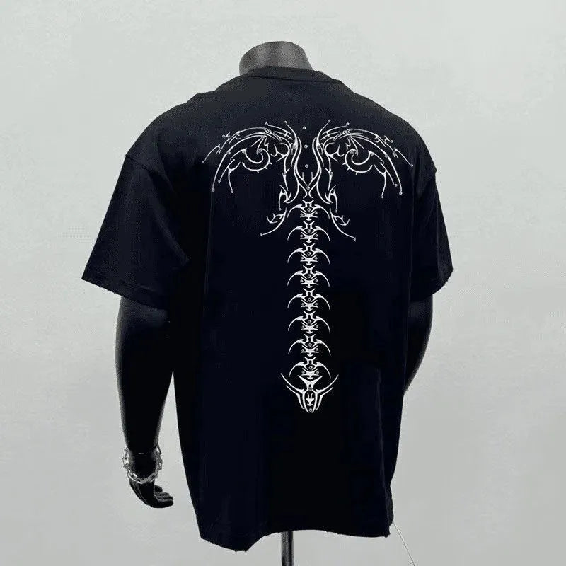 Men's loose fit pure cotton short sleeve t-shirt in white and black colours