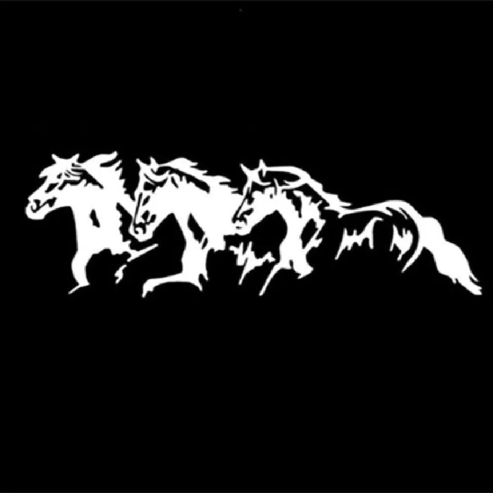 25cm by 8cm horse design car decal sticker for vehicle body decoration