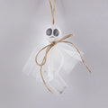 Halloween ghost themed LED string lights with colourful beads for battery-powered party decoration