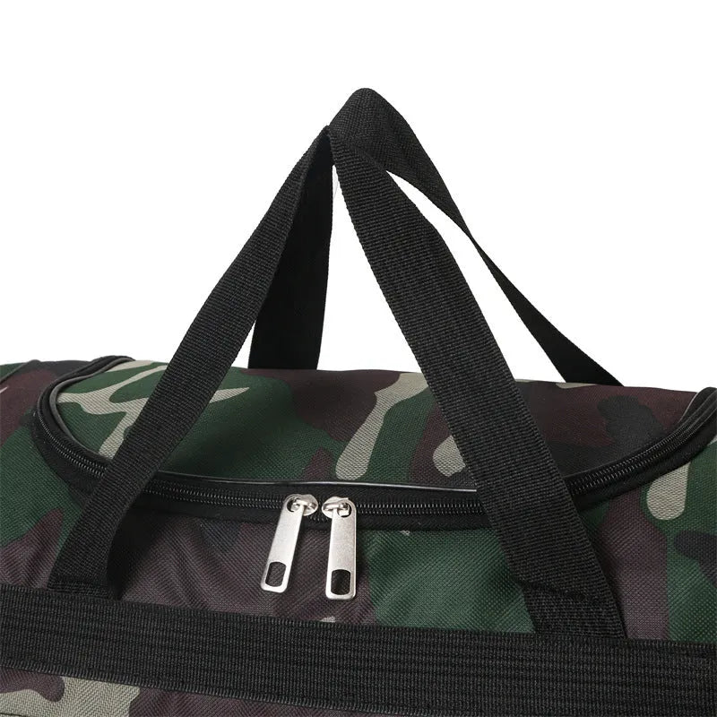Camouflage pattern waterproof luggage bag with 20L capacity and polyester lining
