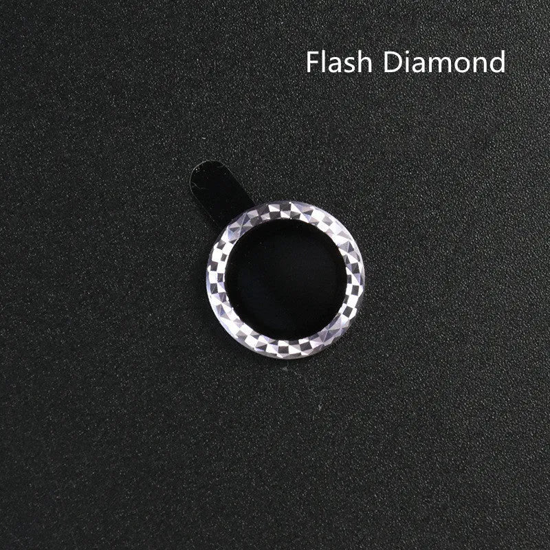 Diamond lens film protector ring made of aluminium alloy and tempered glass for iPhone 12 Pro Max camera