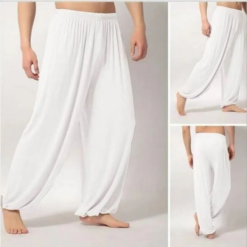 Children's black high-elasticity Lycra practice pants for martial arts training with Asian sizing.