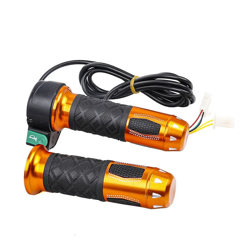 Three-speed rotating electric handle with speaker for three-wheel refuelling vehicle in gold red silver or black
