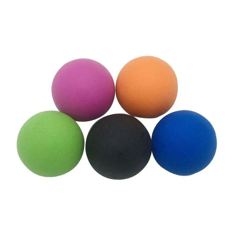 Round TPE yoga massage ball in 6.1 cm diameter, shown in green colour for muscle relaxation and full body massage