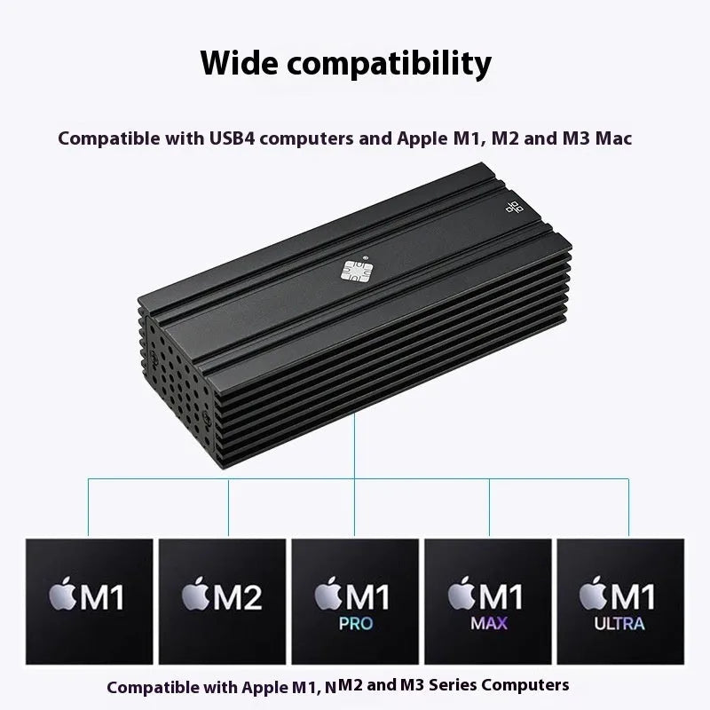 Black USB4 to RJ45 10 Gigabit network adapter with 20cm cable