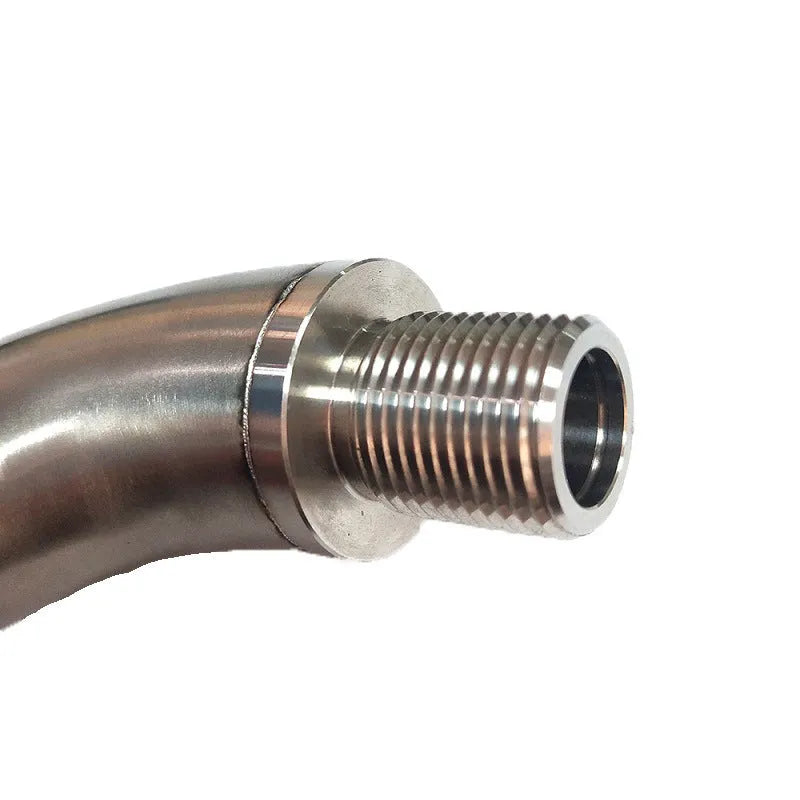 M18 x 1.5 automotive temperature sensor adapter with integrated flow valve for gas flow applications