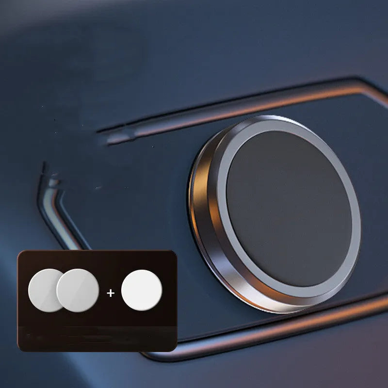 Obsidian black alloy magnetic mobile phone holder with centripetal force technology