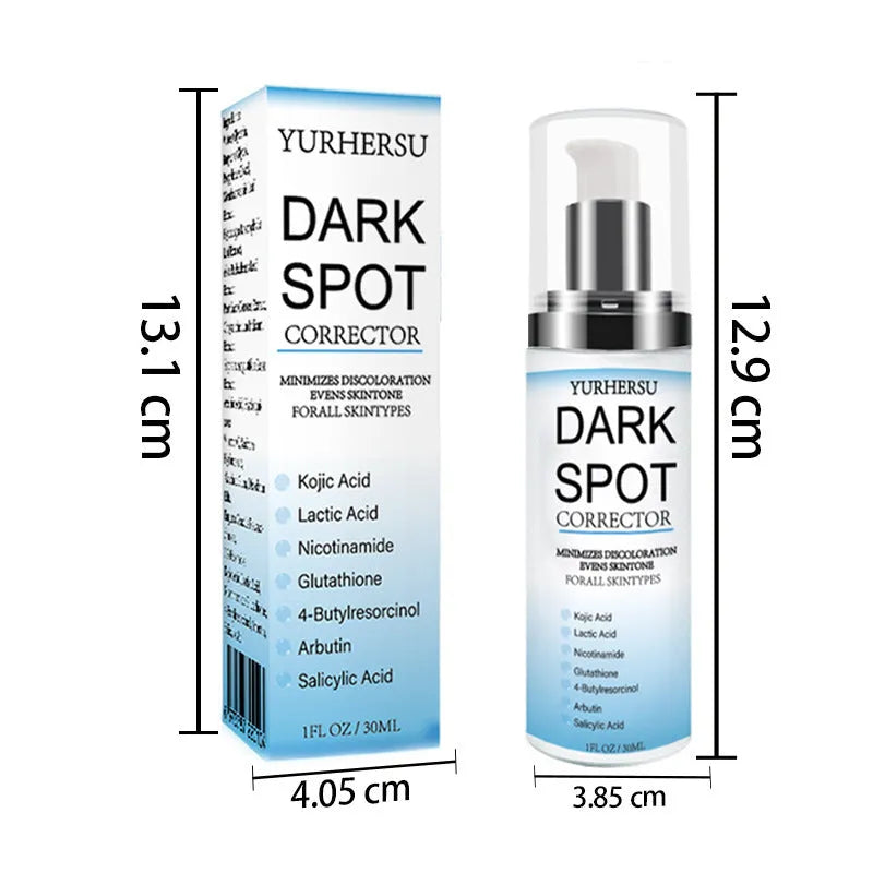 Bottle of spot lightening facial essence for brighter, tighter, moisturised skin