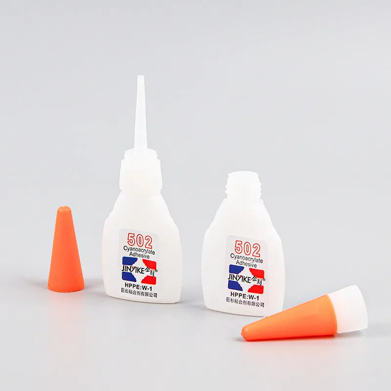 Tube of instant strong adhesive glue for shoe repairs in 3g or 8g size.